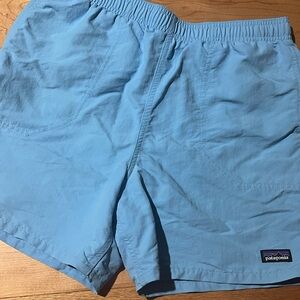 Patagonia Youth Light Blue Athletic Shorts